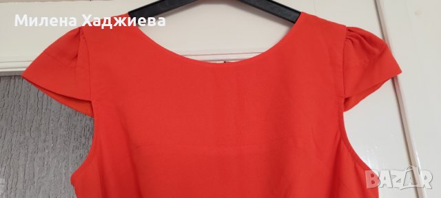 Рокля с колан, С размер, снимка 4 - Рокли - 36923452