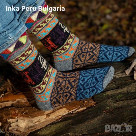 Перуански чорапи модел Уанкавелика различни цветове , снимка 3 - Дамски чорапи - 42968710