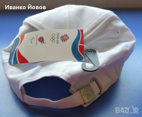 Шапка с козирка, щампа на стилизирана глава на лъв, олимпийски кръгове и надпис TEAM GB, регулируема, снимка 5 - Шапки - 37376713