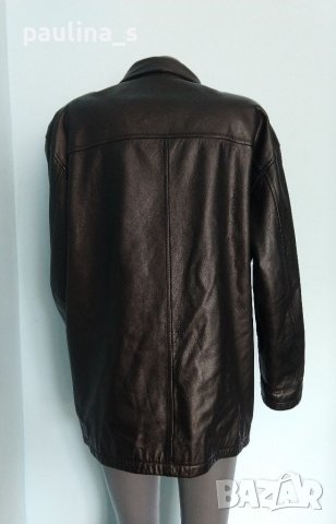 Естествена кожа / Мъжко яке с падащи рамене "H&M" / голям размер / яке от естествена кожа , снимка 5 - Якета - 40689602