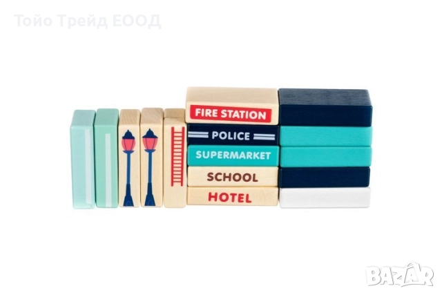 Дървени блокове град, снимка 16 - Конструктори - 52671015