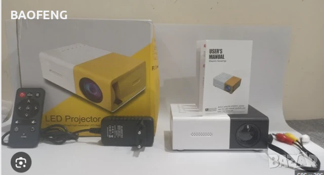 Нов YG300 Мини LED видео проектор/Full HD/забавления за деца/домашно кино/HDMI/USB/дистанционно, снимка 2 - Плейъри, домашно кино, прожектори - 50702495
