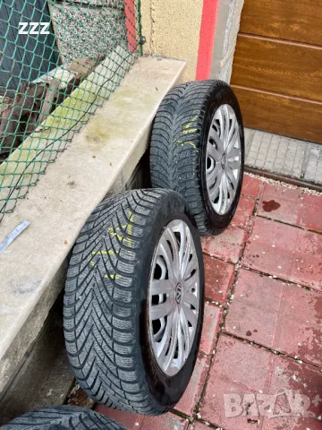 Зимни гуми с джанти 205/55R16 5x112, снимка 4 - Гуми и джанти - 49765375