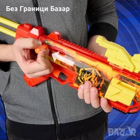 Нов Nerf FlareFusion Бластер с 3 Приставки и 18 Стрели N1 играчка дете, снимка 4 - Други - 51681828