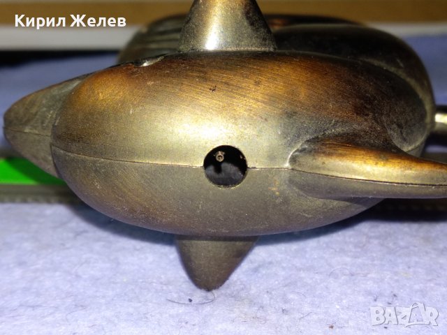ФИГУРАЛНА ДЕКОРАТИВНА НАСТОЛНА БАКЕЛИТОВА ГАЗОВА ЗАПАЛКА - ДЕЛФИНЧЕ 41355, снимка 4 - Запалки - 43738793