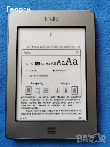 четец Kindle Touch, снимка 4 - Електронни четци - 49236227