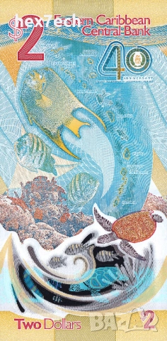 ❤️ ⭐ Източни Кариби 2023 2 долара полимер UNC нова ⭐ ❤️, снимка 3 - Нумизматика и бонистика - 52805159