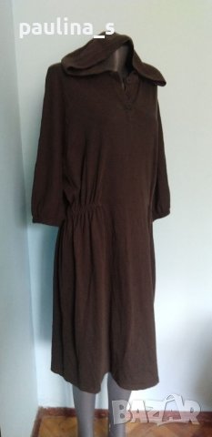 Два различни броя / 2XL / 5XL / Памучна рокля тип туника с качулка "Zara" , снимка 2 - Рокли - 37416558