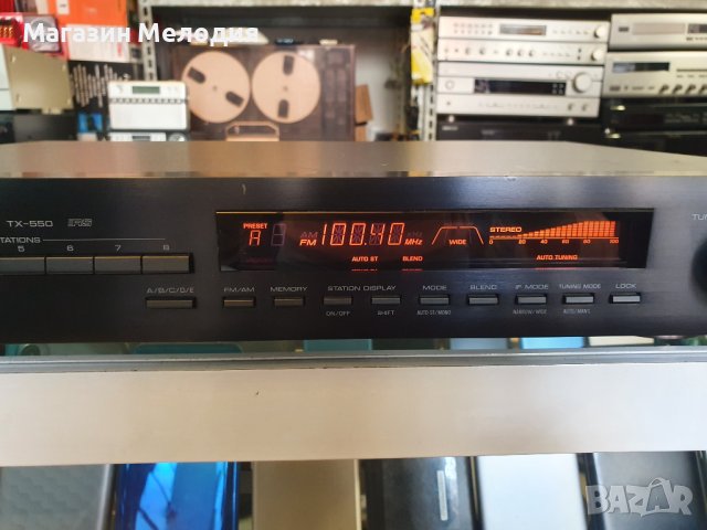 Тунер Yamaha TX-550 В отлично техническо състояние, добър външен вид., снимка 4 - Декове - 40411785