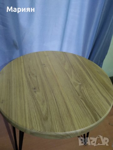 Кръгъл плот от масив, снимка 2 - Маси - 43633695