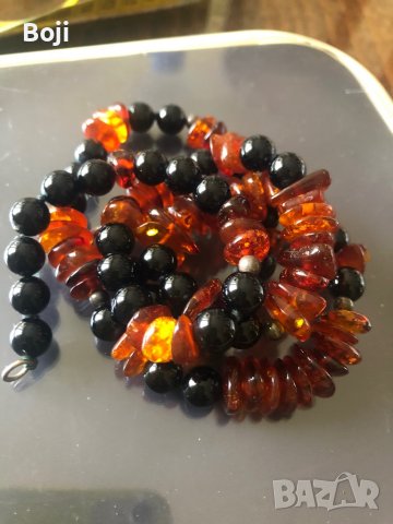  Балтийски кехлибар – ръчна огърлица, 43 г / 58 см, снимка 2 - Други ценни предмети - 36899034