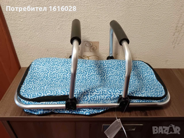 Хладилна чанта.Сгъваема пазарска кошница за пикник,плаж., снимка 9 - Хладилни чанти - 50177891