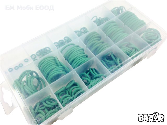 Комплект Гумени О-пръстени Уплътнения Уплътнителен пръстен 279 броя, снимка 3 - Аксесоари и консумативи - 32209481