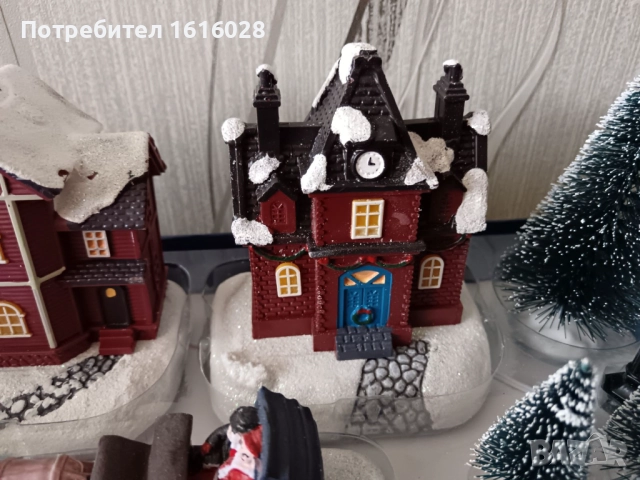 LED светещи селца на MAGIC VILLAGE.с 2 светещи къщички - 17 части., снимка 5 - Декорация за дома - 51572643