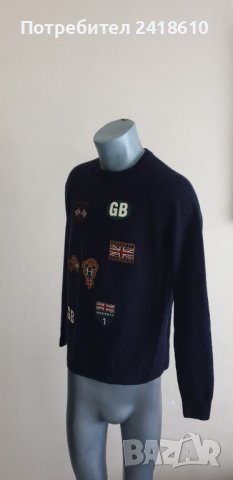 Hackett Badge Crew Merino Sweater Mens Size S НОВО! ОРИГИНАЛ! Мъжки Вълнен пуловер!, снимка 3 - Пуловери - 42949425