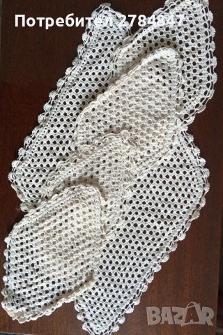 Комплект каренце плетени на една кука , снимка 8 - Декорация за дома - 39185396