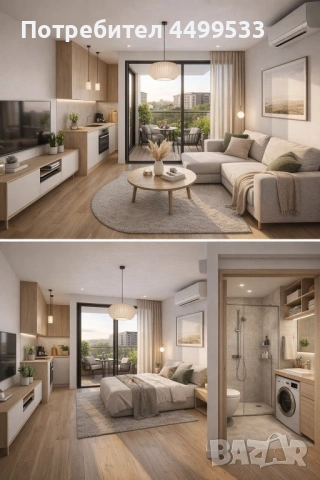 Едностаен апартамент, снимка 3 - Апартаменти - 53505323