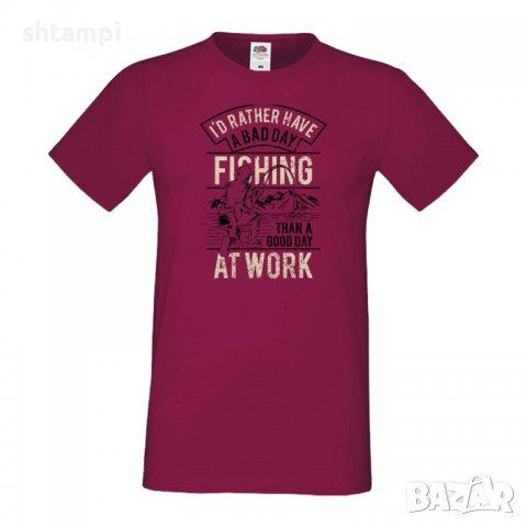 Мъжка тениска За риболов Fishing,Рибар,Риболовец,Риба,Изненада,Подарък,Празник , снимка 5 - Тениски - 36811915