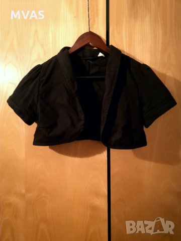 Дънково H&M черно болеро/наметка за рокля S 36