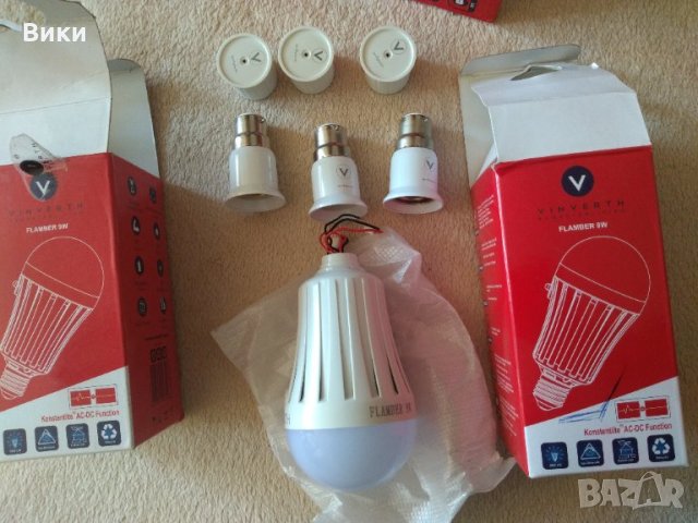 Крушка / лампа Vinverth Flamber Rech. Led Bulb 9W- LED, снимка 2 - Лед осветление - 32364333
