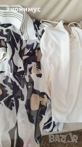 Блузка от копринен шифон , снимка 2 - Корсети, бюстиета, топове - 32844583