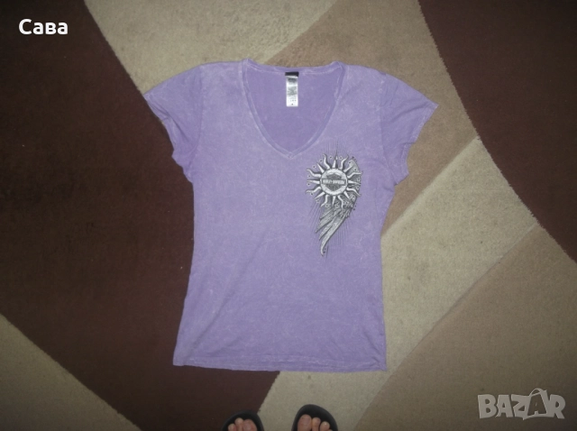 Тениска HARLEY-DAVIDSON  дамска,М-Л, снимка 2 - Тениски - 51597247