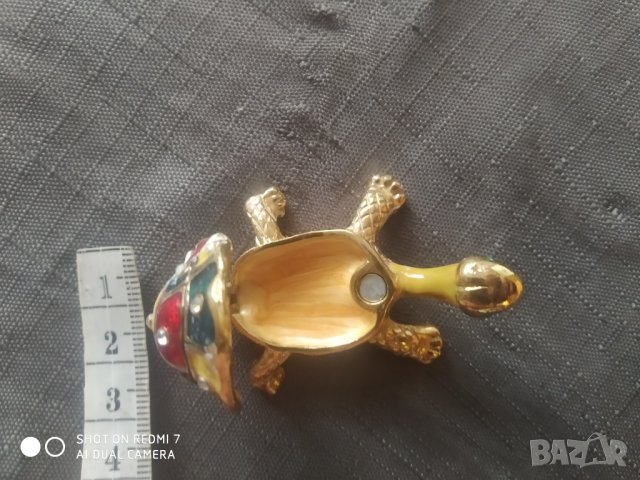 метална кутийка за бижута-костенурка, снимка 3 - Декорация за дома - 37061979