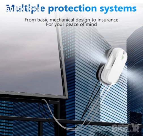 Робот за почистване на прозорци Tosima W5, двупосочно автоматично пръскане, снимка 2 - Прахосмукачки - 50812974