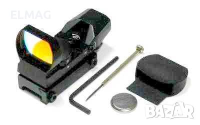 ПРИЦЕЛ -ХОЛОГРАМЕН БЪРЗОМЕРЕЦ  JH-400  с Червена и Зелена точка , снимка 6 - Оборудване и аксесоари за оръжия - 37593115