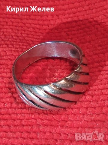 СТАР СРЕБЪРЕН АРТ ДЕКО ПРЪСТЕН ВИСОКА ПРОБА СРЕБРО АНГЛИЯ АЖУРНА МАЙСТОРСКА РЪЧНА ИЗРАБОТКА 25805