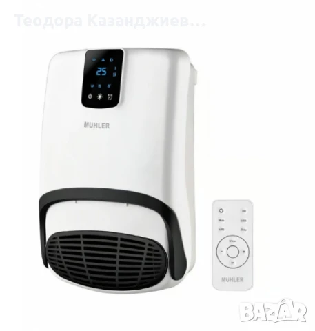 Печка вентилаторна за баня MBH-2007D, 2000W, eлектронно упраление, снимка 2 - Вентилатори - 50572693