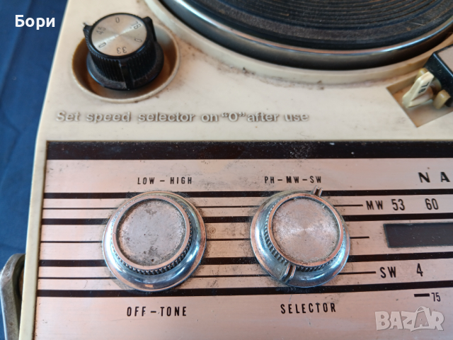 Грамофон-Радио NATIONAL  SG-551D, снимка 10 - Радиокасетофони, транзистори - 44926798