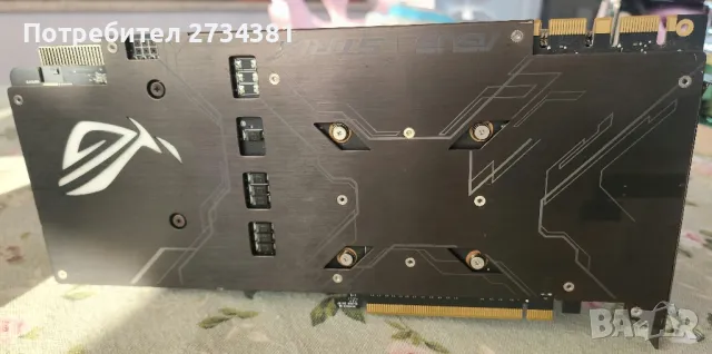Видео карта Asus Rog Strix 1070 Ti 8GB, снимка 6 - Видеокарти - 48623891