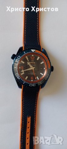 Мъжки луксозен часовник Omega Seamaster Planet Ocean  BIG BLUE , снимка 16 - Мъжки - 36610489