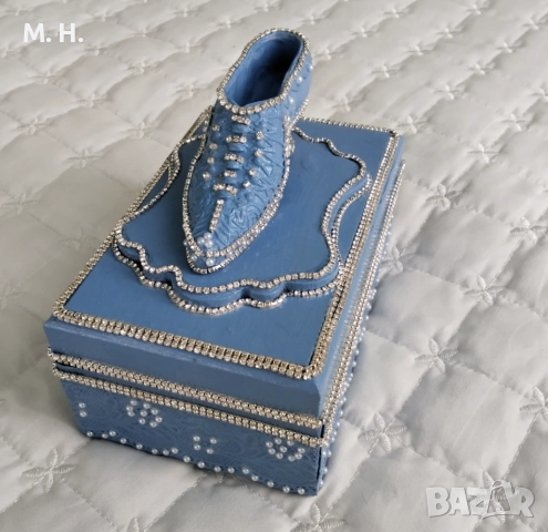 Ръчно декорирана кутия за бижута , снимка 4 - Подаръци за жени - 52702330