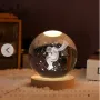 LED Светеща кристална топка/лампа, 3D сензорна-Принц, снимка 3