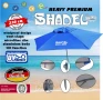 Устойчив плажен чадър с ВСИЧКИ ЕКСТРИ   Чадърът за плаж SHADEL® PREMIUM , снимка 1