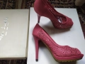 Розови сандали на висок ток 37 номер обувани веднъж 16лвв, снимка 6