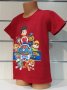 Нова детска тениска с дигитален печат PAW Patrol (Пес патрул) в червен цвят, снимка 9