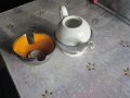Уникален порцеланов чайник кана Арт Деко , снимка 6