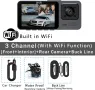 WiFi видео регистратор DVR  с 3 камери Dash Cam от Smars, снимка 9