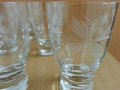 Стари стъклени чаши гравирани , снимка 7