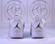 Nike Jordan Retro 4 PSG, Pure Money, Black Canvas Мъжки Дамски Маратонки, снимка 15