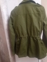 маслено зелено есенно дамско яке с капси, снимка 4