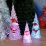 1207 Светеща коледна елхичка с Дядо Коледа или Снежко 3 размера, снимка 2