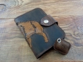 Мъжки кожен портфейл, ловен аксесоар, естествена кожа, ръчна изработка , снимка 6