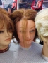 Фризьорски тренировачни глави с естествен косъм , снимка 6