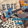 Младежка карикатурна китара укулеле за деца, 43,5x14,5 см.,4 струни, Детска играчка Укулеле Материал, снимка 5