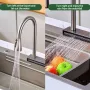 Мултифункционален смесител за кухня с функция водопад изтеглящ се, снимка 1