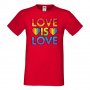 Мъжка тениска Love Is Love 2 multicolor Прайд,Празник.Повод,Изненада, снимка 12